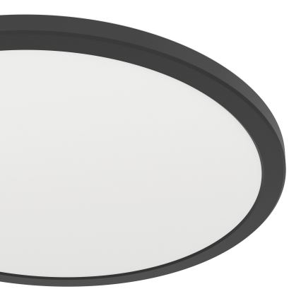 Eglo - LED RGBW Szabályozható fürdőszobai mennyezeti lámpa LED/18,5W/230V 2700-6500K pr.38,9cm IP44 fekete ZigBee
