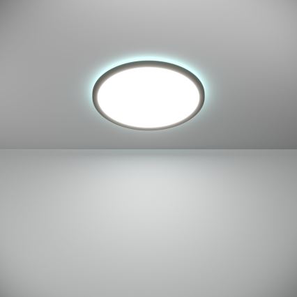 Eglo - LED RGBW Szabályozható fürdőszobai mennyezeti lámpa LED/18,5W/230V 2700-6500K pr.38,9cm IP44 fekete ZigBee