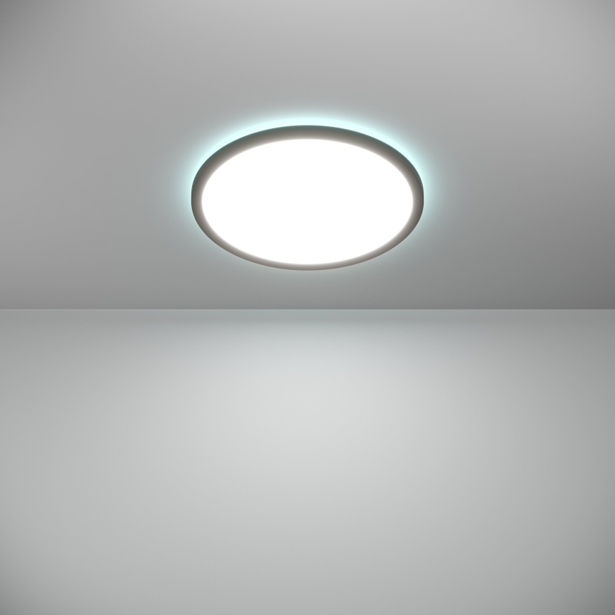 Eglo - LED RGBW Szabályozható fürdőszobai mennyezeti lámpa LED/18,5W/230V 2700-6500K pr.38,9cm IP44 fekete ZigBee