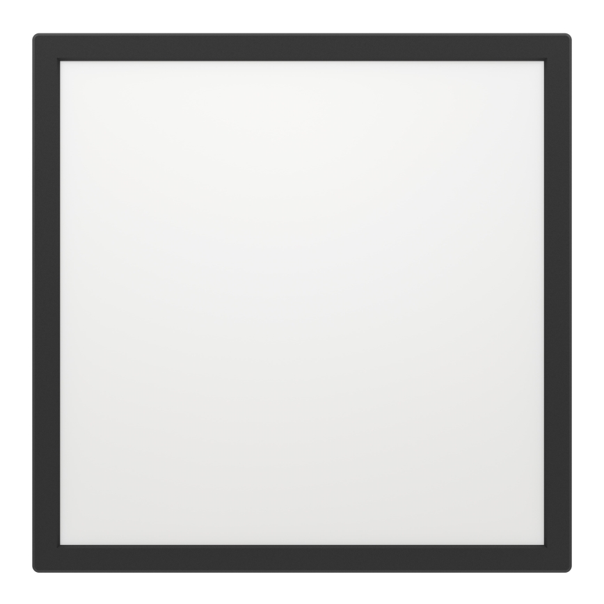 Eglo - LED RGBW Szabályozható fürdőszobai mennyezeti lámpa LED/17,6W/230V 2700-6500K 39x39 cm IP44 fekete ZigBee
