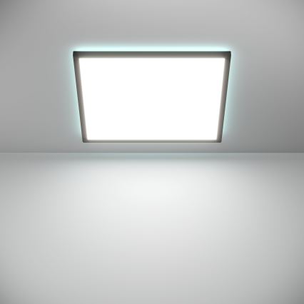 Eglo - LED RGBW Szabályozható fürdőszobai mennyezeti lámpa LED/17W/230V 2700-6500K 50x50cm IP44 fekete ZigBee