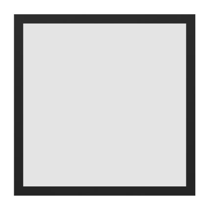 Eglo - LED RGBW dimmelhető mennyezeti lámpa LED/19W/230V 2700-6500K 40x40 cm fekete