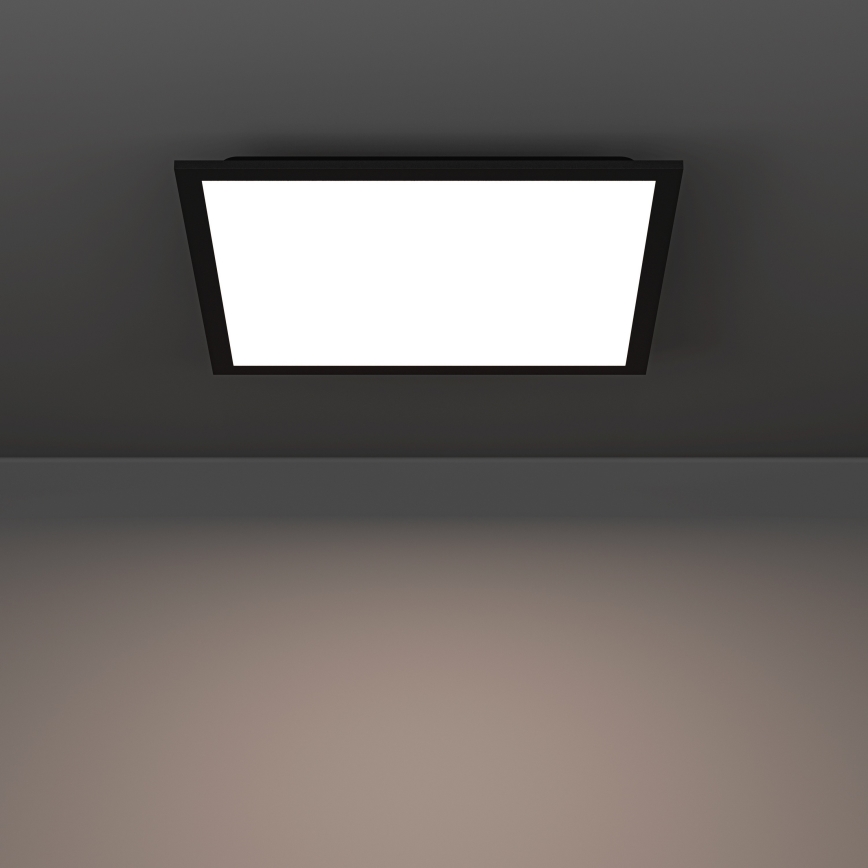 Eglo - LED RGBW dimmelhető mennyezeti lámpa LED/19W/230V 2700-6500K 40x40 cm fekete