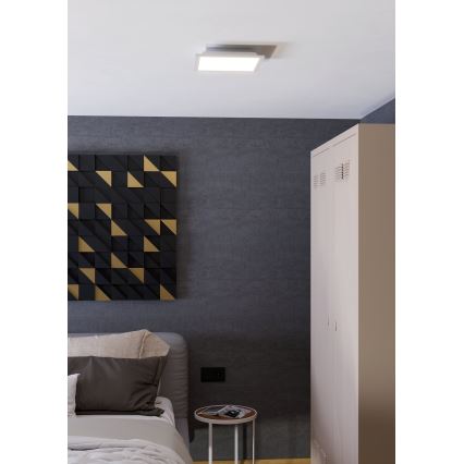 Eglo - LED RGBW dimmelhető mennyezeti lámpatest LED/14W/230V 2700-6500K 30x30 cm fehér