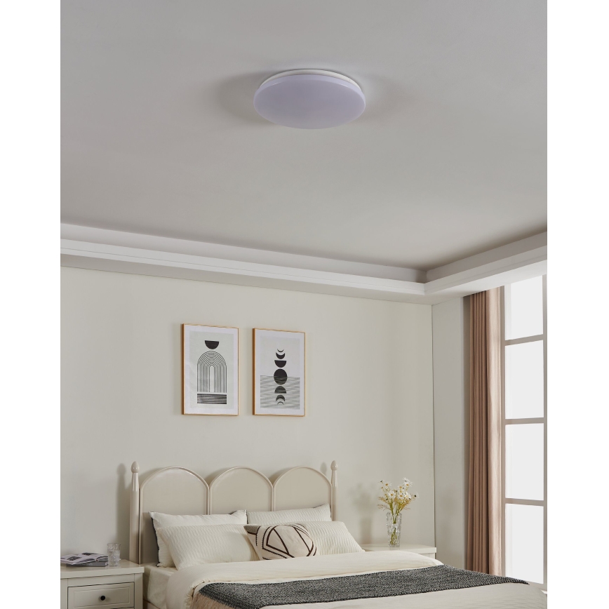 Eglo - LED fürdőszobai mennyezeti lámpatest, 36 W, 230 V, átm. 43 cm, IP54, fehér