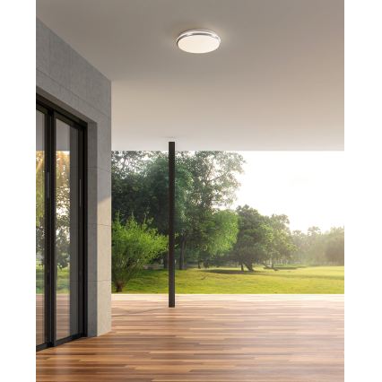 Eglo - LED fürdőszobai mennyezeti lámpatest LED/18W/230V 3000/4000/6500K IP54 matt króm