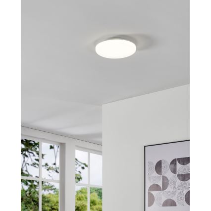 Eglo - LED fürdőszobai mennyezeti lámpa mozgásérzékelővel LED/20W/230V 2700/4000/6500K átmérő 31 cm IP54 fehér