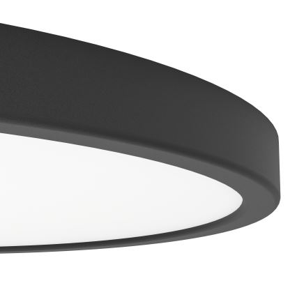 Eglo - LED RGBW Fényerőszabályozható fürdőszobai mennyezeti lámpatest LED/17,5W/230V 2700-6500K átm. 38,9 cm IP44 fekete