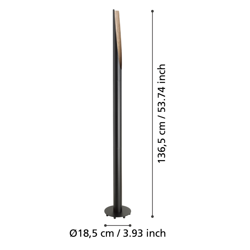 Eglo  - LED Állólámpa 1xGU10/4,5W/230V 3000K fekete/barna