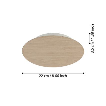 Eglo - LED Fali lámpa LED/9,2W/230V 3000K bézs