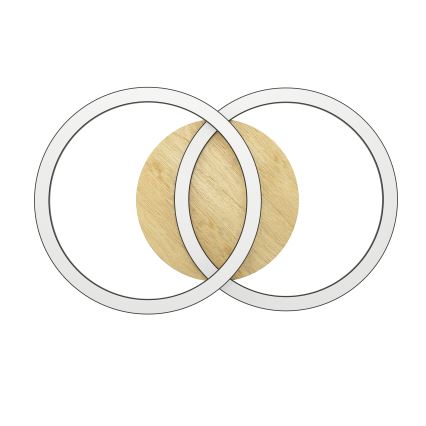 Eglo - LED Dimmelhető mennyezeti lámpa 2xLED/16W/230V 2700-6500K bézs/fekete ZigBee