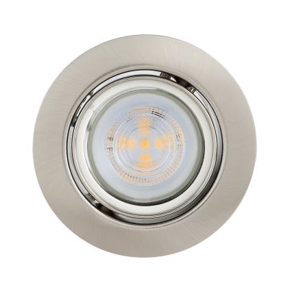 Eglo - KÉSZLET 3x LED Beépíthető lámpa 1xGU10/4W/230V matt króm