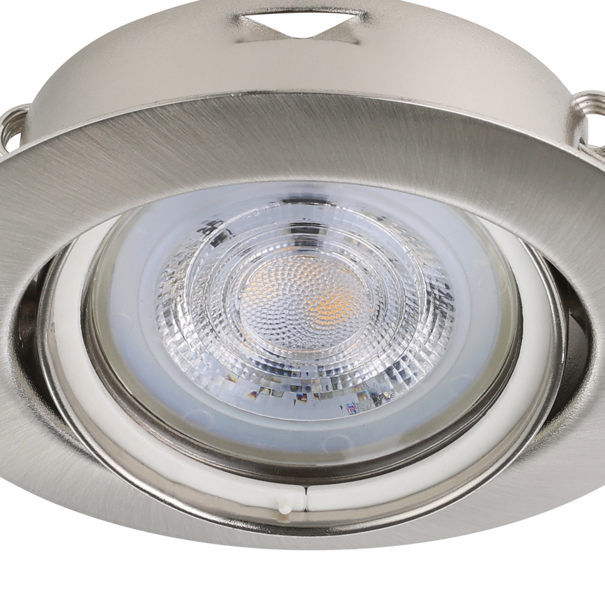 Eglo - KÉSZLET 3x LED Beépíthető lámpa 1xGU10/4W/230V matt króm