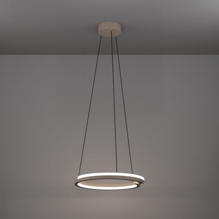 Eglo - LED dimmelhető kábeles függeszték 2xLED/20W/230V 2700-6500K átmérő 48 cm bézs + távirányító
