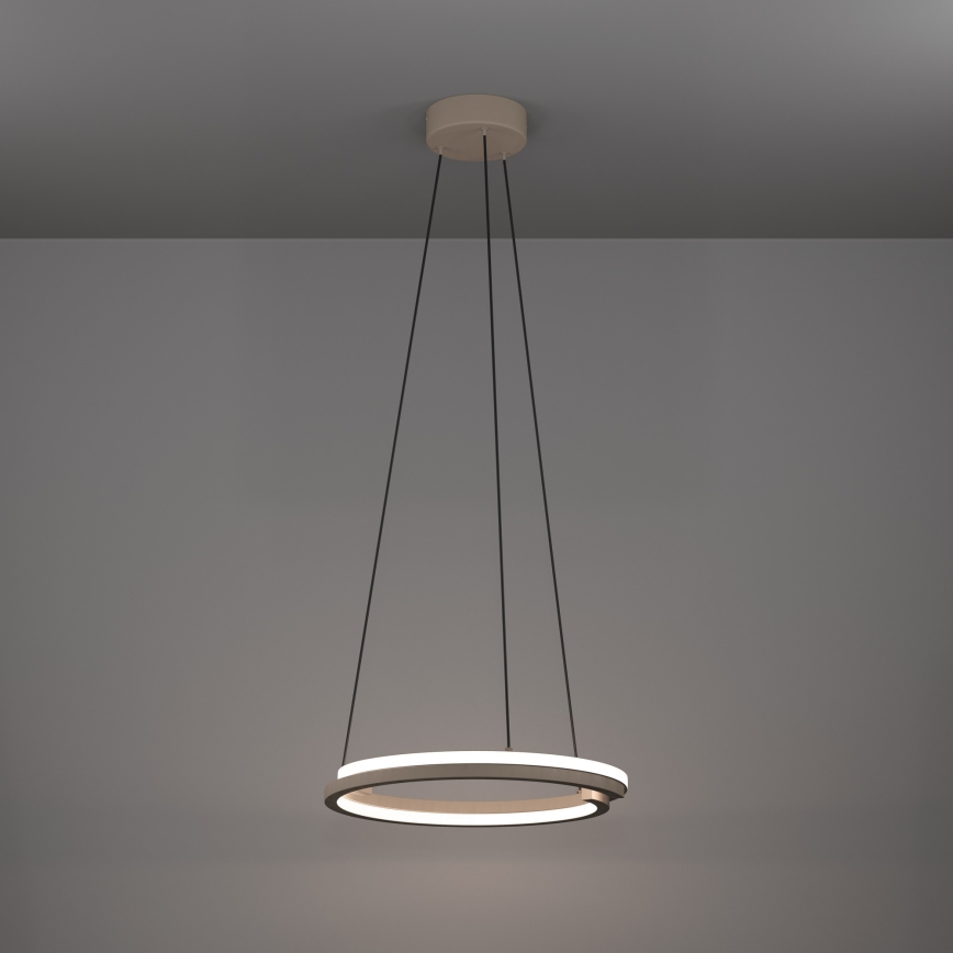 Eglo - LED dimmelhető kábeles függeszték 2xLED/20W/230V 2700-6500K átmérő 48 cm bézs + távirányító