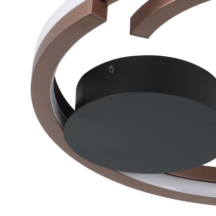 Eglo - LED dimmelhető mennyezeti lámpatest 2xLED/20W/230V 2700-6500K átm. 48 cm bronz + távirányító