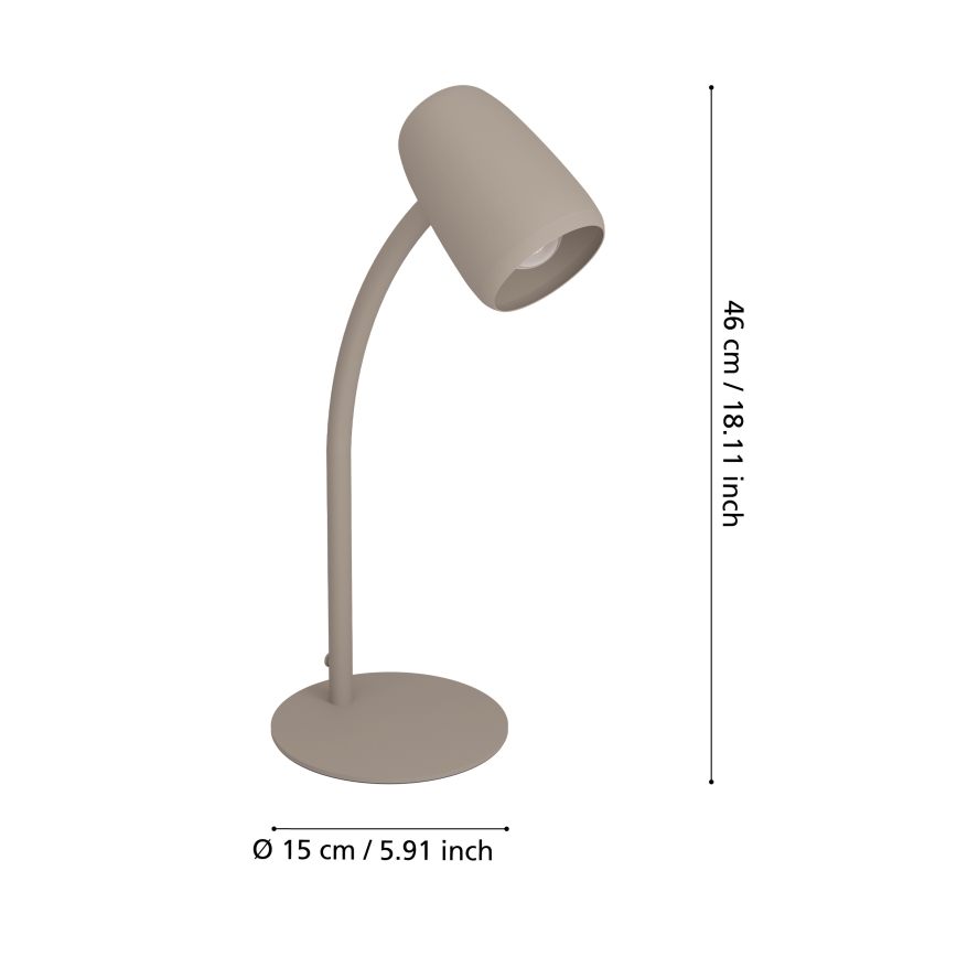 Eglo - Asztali lámpa 1xE14/18W/230V krémszínű
