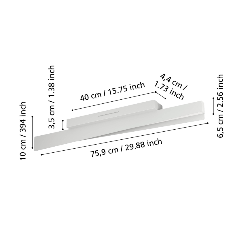 Eglo - LED RGBW Dimmelhető mennyezeti lámpa LED/13W/230V 2700-6500K szürke