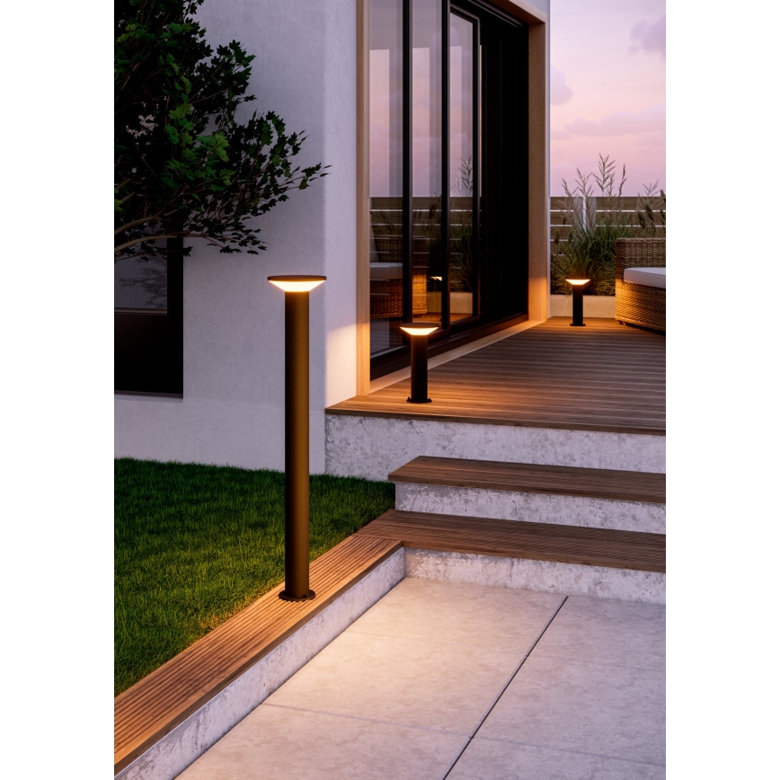 Eglo - LED kültéri lámpa LED/10W/230V 100 cm IP44 fekete