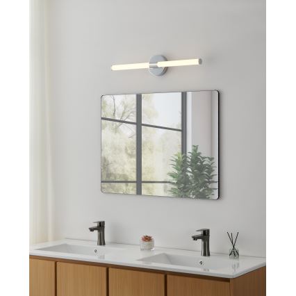Eglo - LED fürdőszobai tükörvilágítás, 11 W, 230 V, 3000/4000/6500 K, 60 cm, IP44, fényes króm