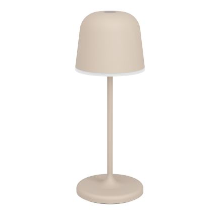Eglo - Dimmelhető, érintésvezérelt, újratölthető kültéri LED asztali lámpa LED/1,8W/5V 2500/3000/4000K 2500 mAh IP54 krémszínű