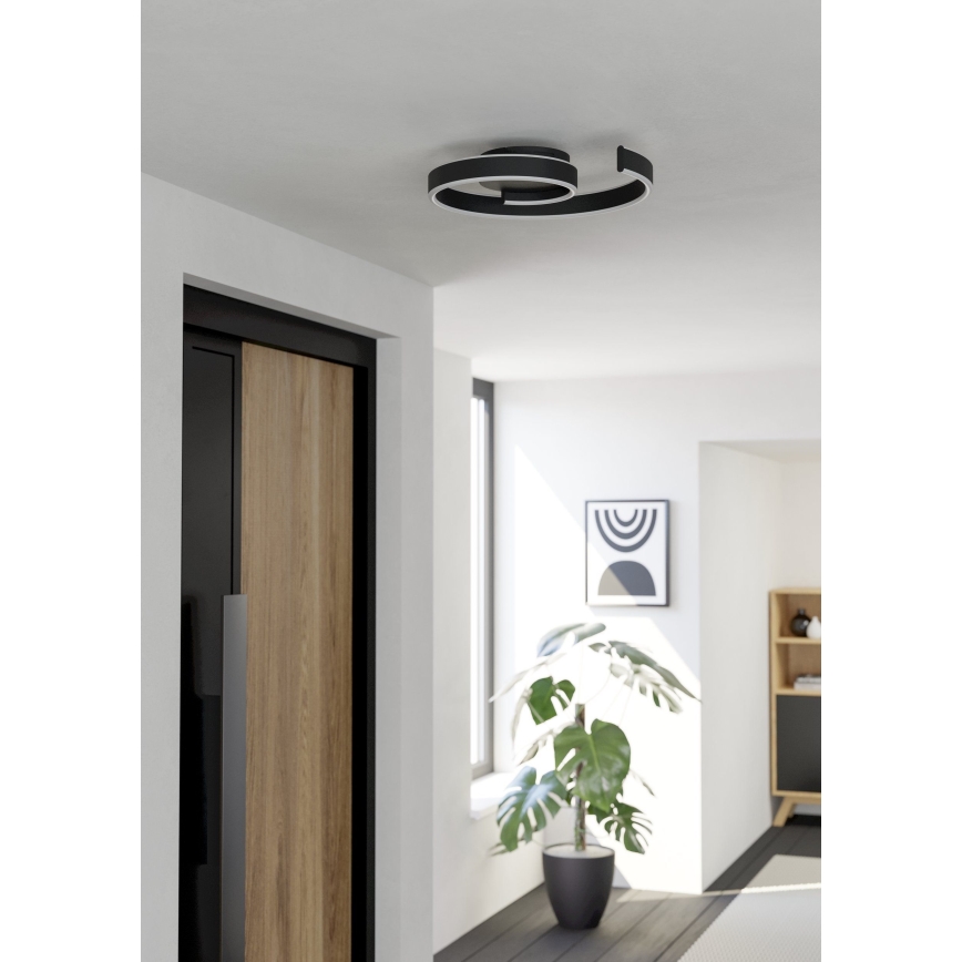 Eglo - LED dimmelhető mennyezeti lámpa LED/37W/230V 3000-6500K fekete