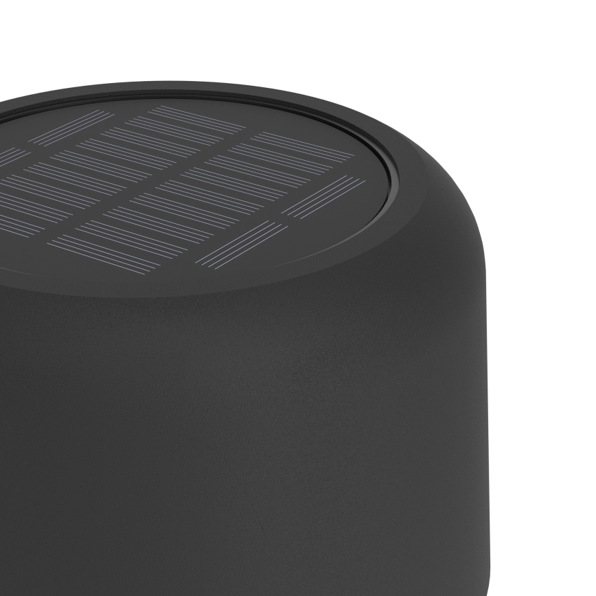Eglo - LED napelemes, újratölthető, érintésvezérlésű állólámpa LED/2,8W/3,7V 1800 mAh IP44 fekete