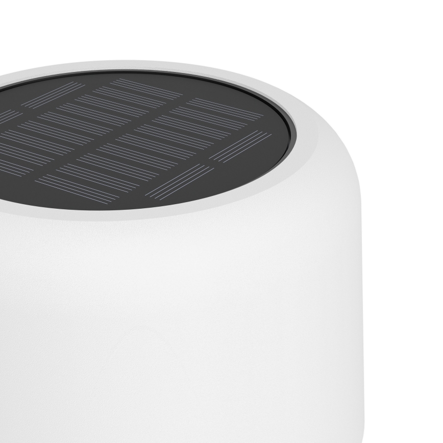 Eglo - LED napelemes, tölthető, érintésvezérelt állólámpa LED/2,8W/3,7V 1800 mAh IP44 fehér