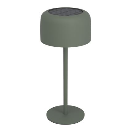 Eglo - LED napelemes, tölthető, érintésérzékelős asztali lámpa LED/2,8W/3,7V 1800 mAh IP44 zöld
