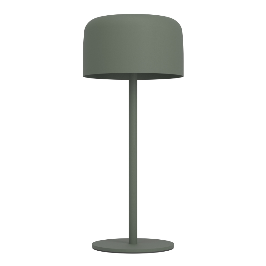 Eglo - LED napelemes, tölthető, érintésérzékelős asztali lámpa LED/2,8W/3,7V 1800 mAh IP44 zöld