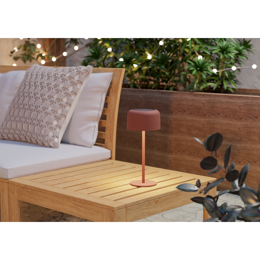 Eglo - LED napelemes, újratölthető érintésvezérelt asztali lámpa LED/2,8W/3,7V 1800 mAh IP44 narancssárga