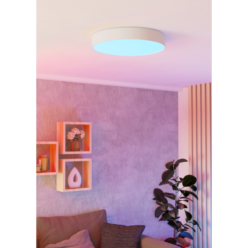 Eglo - LED RGBW dimmelhető mennyezeti lámpatest LED/26W/230V 2700-6500K átm. 49 cm fehér