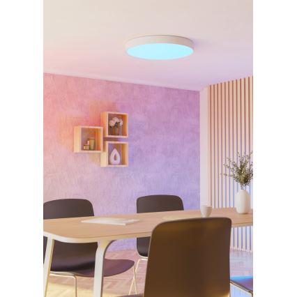 Eglo - LED RGBW dimmelhető mennyezeti lámpa LED/36,5W/230V 2700-6500K átm. 69 cm fehér