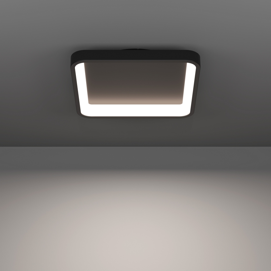 Eglo - LED RGBW fényerőszabályozható mennyezeti lámpatest LED/20W/230V 2700-6500K 35x35 cm fekete