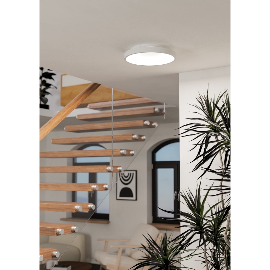 Eglo - LED RGBW dimmelhető mennyezeti lámpatest LED/19,6W/230V 2700-6500K átm. 35 cm fehér
