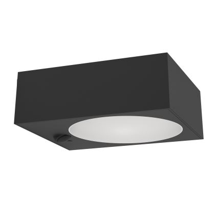 Eglo - LED napelemes lámpa érzékelővel, LED/6,5 W/3,7 V, 2000 mAh, fekete
