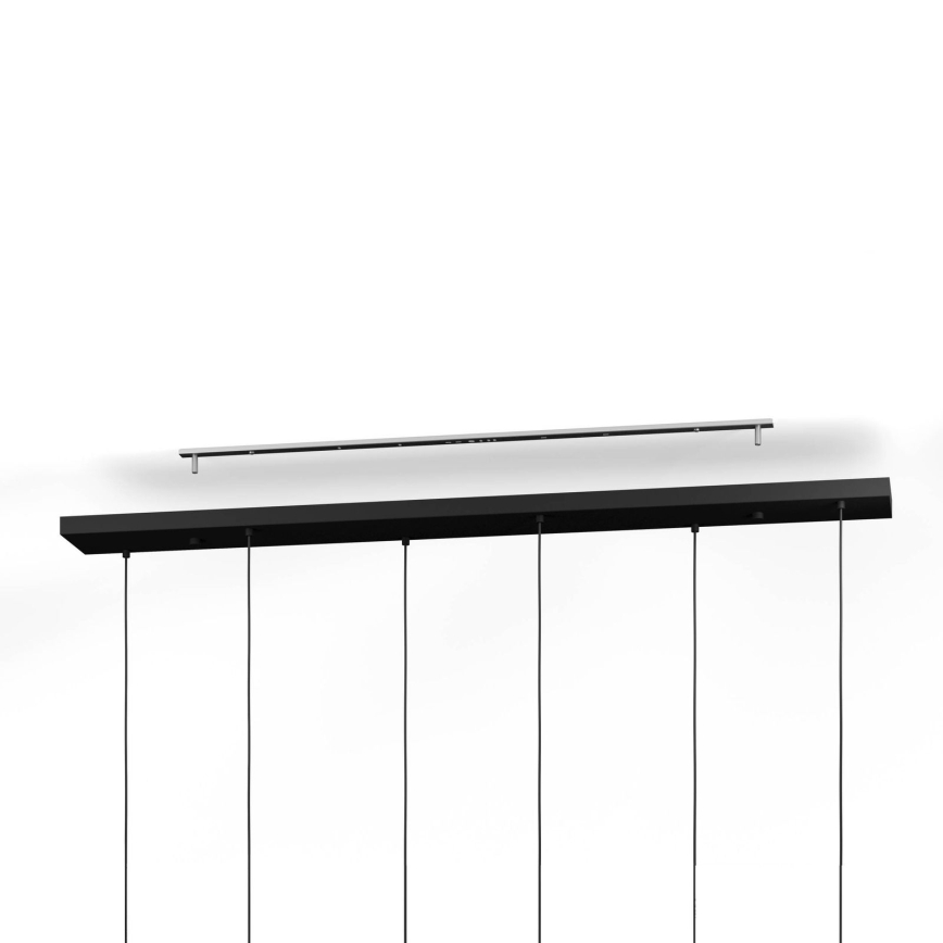 Eglo - Kábelre függesztett csillár 10xE27/60W/230V fekete/bézs/füstszínű