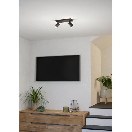 Eglo - LED RGBW dimmelhető spotlámpa 2xLED/3,7W/230V 2700-6500K fekete