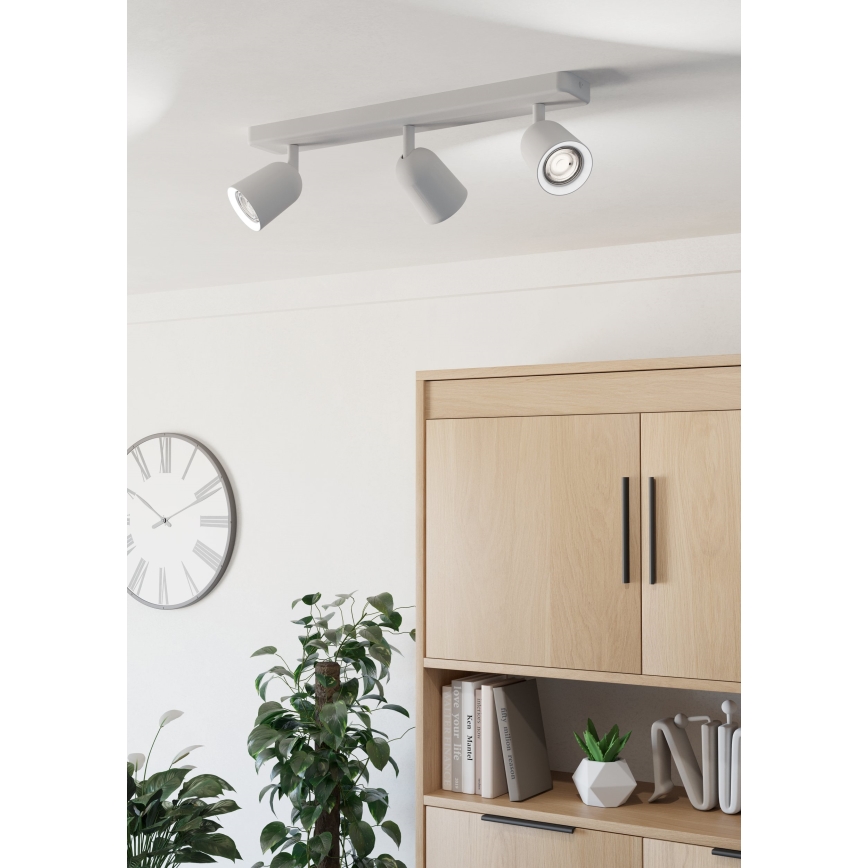 Eglo - Fehér spotlámpa 3xGU10/10W/230V