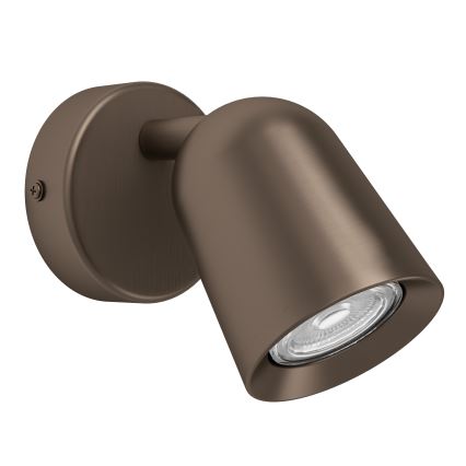 Eglo - fali spotlámpa 1xGU10/5W/230V bronzszínű