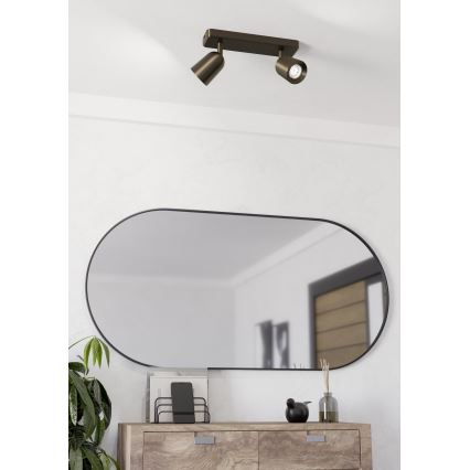 Eglo - Bronzszínű spotlámpa 2xGU10/10W/230V
