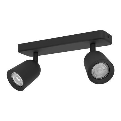 Eglo - Spotlámpa 2xGU10/10W/230V fekete