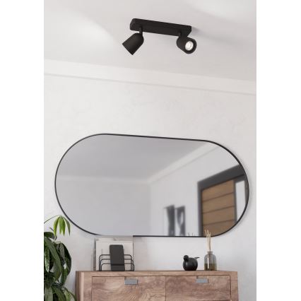 Eglo - Spotlámpa 2xGU10/10W/230V fekete