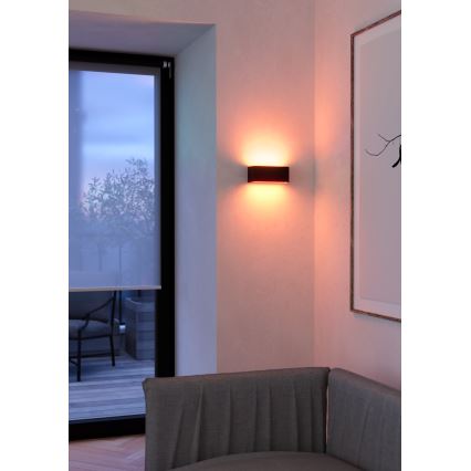 Eglo - LED RGBW dimmelhető kültéri fali lámpatest LED/10W/230V 2700-6500K IP55 fekete