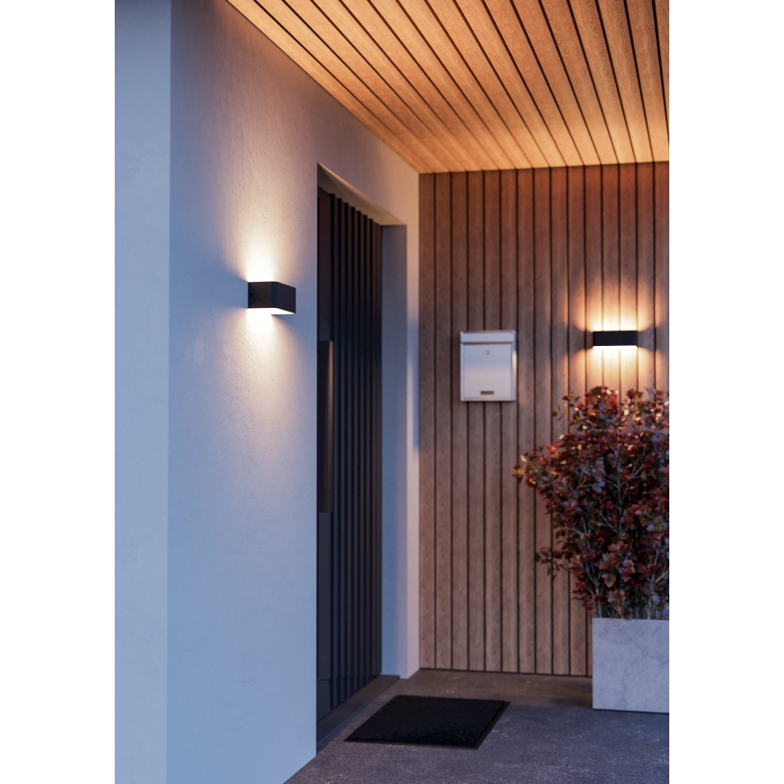Eglo - LED RGBW dimmelhető kültéri fali lámpatest LED/10W/230V 2700-6500K IP55 fekete