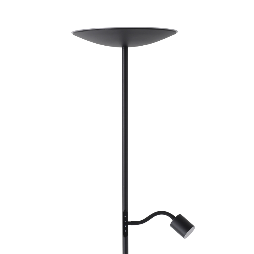 Eglo - LED fényerőszabályozható állólámpa LED/26,5W/230V + LED/4W fekete
