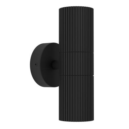 Eglo - Kültéri fali lámpa 2xGU10/28W/230V IP44 fekete