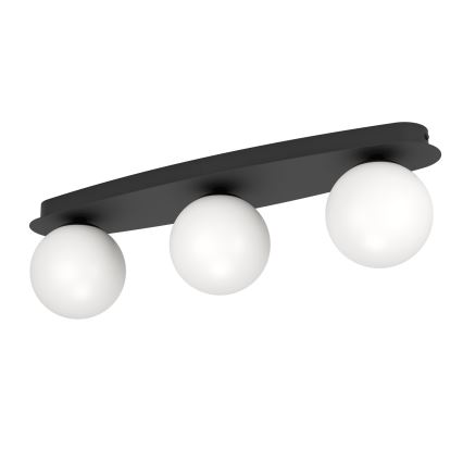 Eglo - LED Fürdőszobai mennyezeti lámpa 3xG9/4,2W/230V IP44 fekete