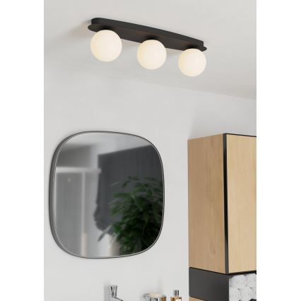Eglo - LED Fürdőszobai mennyezeti lámpa 3xG9/4,2W/230V IP44 fekete