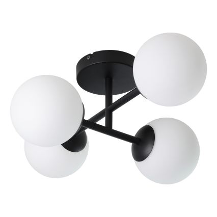 Eglo - LED fürdőszobai felületre szerelhető csillár 4xG9/4,2W/230V IP44 fekete
